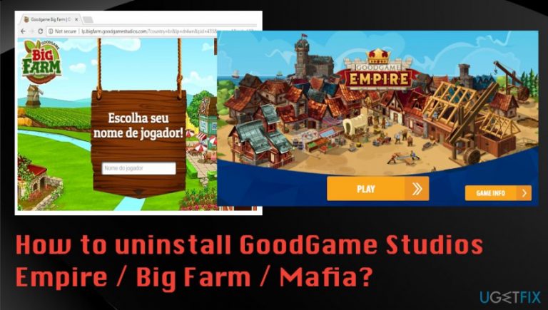 How to uninstall GoodGame Studios Empire / Big Farm / Mafia?