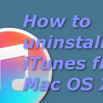 How to uninstall itunes