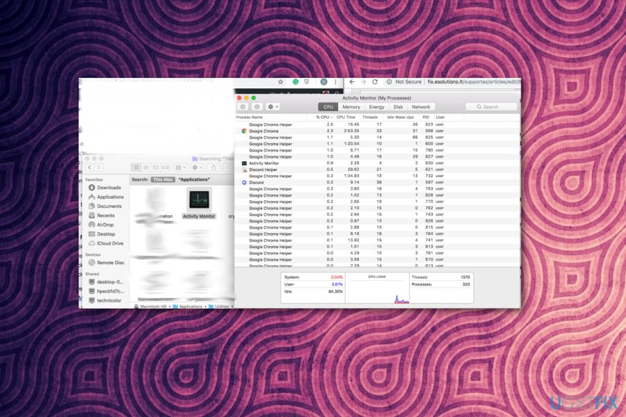 XAMPP on Mac OS X fix monitoring the activity