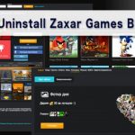How to uninstall zaxar games browser