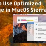 How to use optimized storage in macos sierra