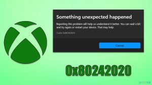 Howto fix error 0x80242020 in windows xbox app
