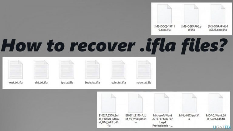 How to recover .ifla files?