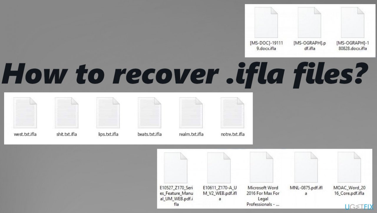 Ifla ransomware file recovery