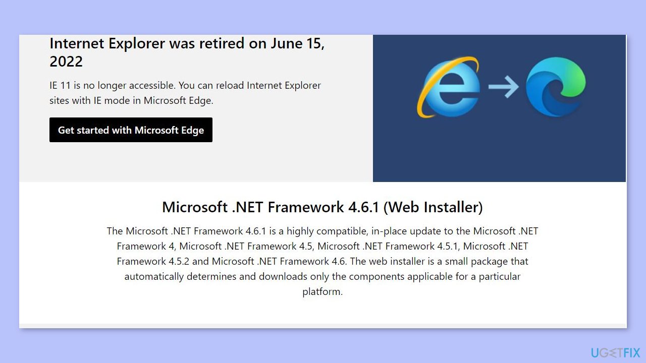Install .NET Framework 4.6.1