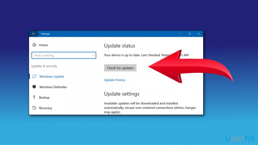 Install Windows 10 Updates