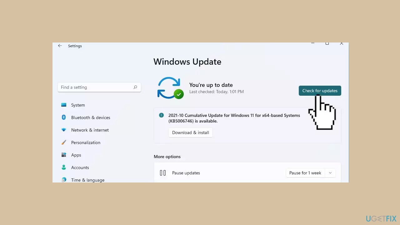 Install windows updates