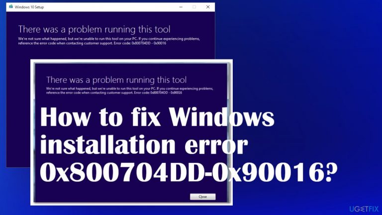 How to fix Windows installation error 0x800704DD-0x90016?