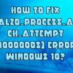 Invalid process attach attempt error fix
