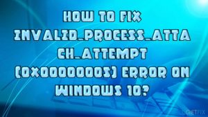 Invalid process attach attempt error fix