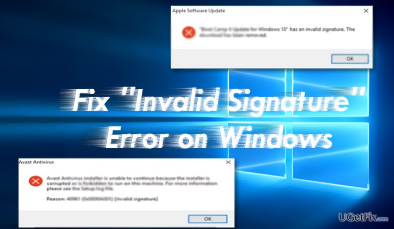 "Invalid signature" error might be the indicator of different issues