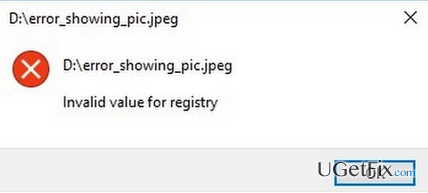 invalid value registry jpg