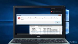 Javaw exe error