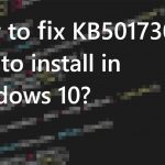 Kb5017305 fails to install in windows