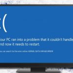 Kernel data inpage error