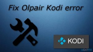 Kodi error fixing