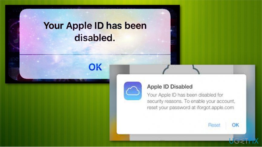 "Your Apple ID is locked" error