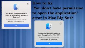 Mac big sur permission error fix