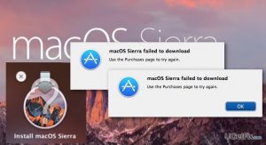 Macos sierra failed to download error