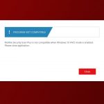 Mcafee security is not compatible when windows 10 hvci mode is enabled