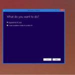 Media creation tool error setting