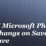 Microsoft photo app hangs on save as or save fix
