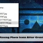 Missing photo icons