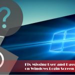 Missing user on login
