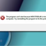 Msvcp110 dll is missing