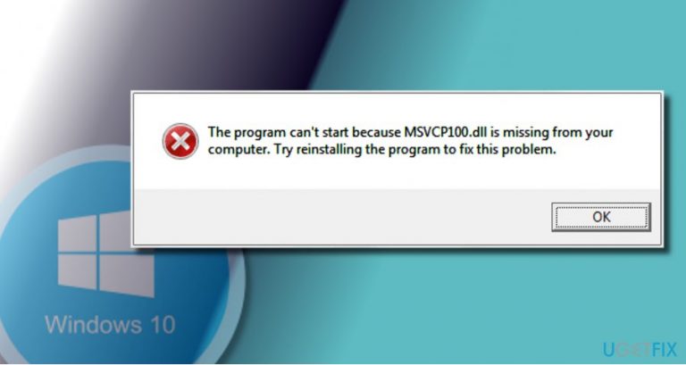 How to Fix “MSVCP110.dll is missing” Error on Windows 10?