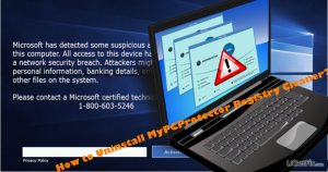 Mypcprotector registry cleaner removal