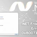 Net framework error 0x800736b3 fix