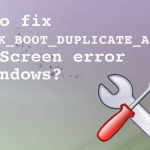 Network ip duplicate blue screen fix