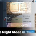 Night mode twitter