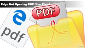 No pdf on edge
