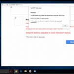 Nom001 site displays a fake popup alert