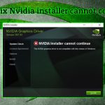 Nvidia installer cannot continue fix