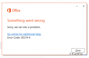 Office installation error
