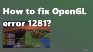 Opengl error minecraft fix