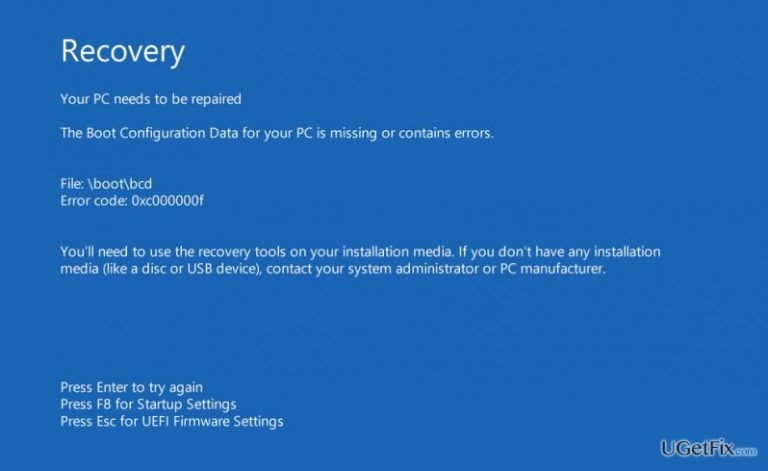 How to fix “Your PC needs to be repaired. Error code: 0xc000014c“ problem?
