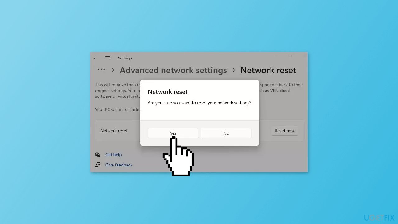Perform a Network Reset