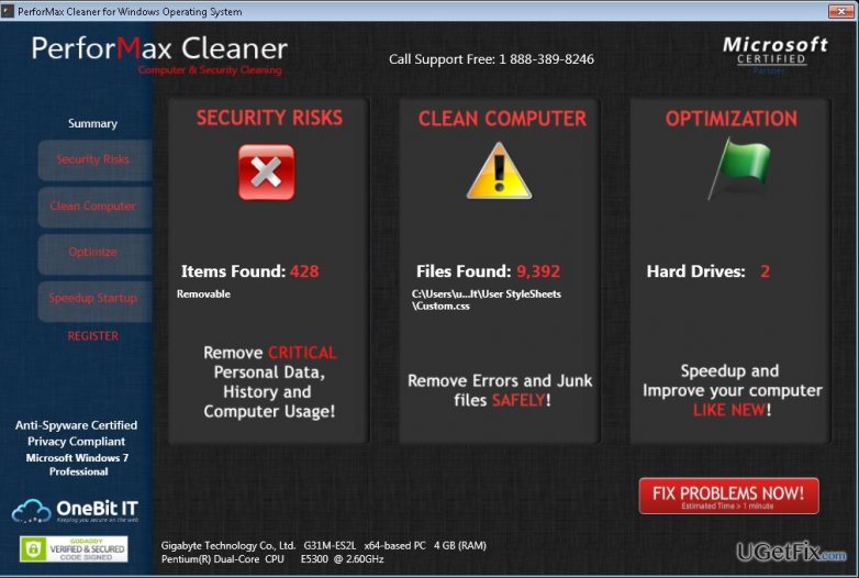 How to uninstall PerforMax Cleaner on Windows OS?