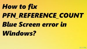 Pfn reference count blue screen error fix