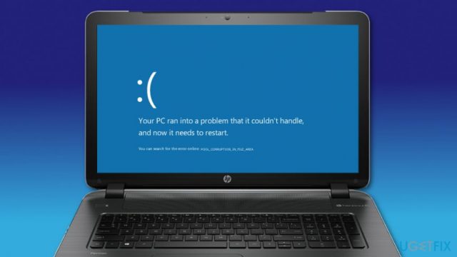 Pool corruption in file area error