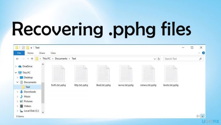 How to recover files after Pphg ransomware attack?