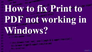 Print to padf printer fix