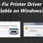 Printer driver unavailable fix