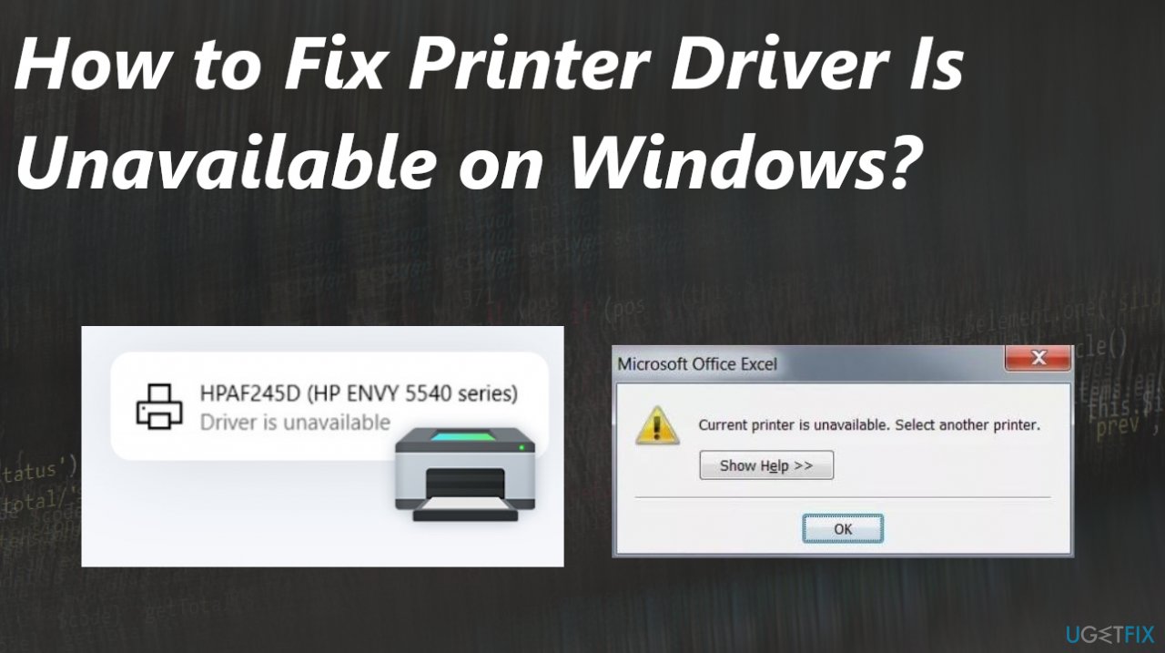 Printer Driver Is Unavailable on Windows