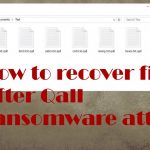 Qall ransomware file recovery