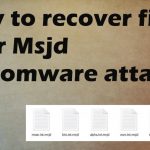 Ransomware msjd file recovery fix